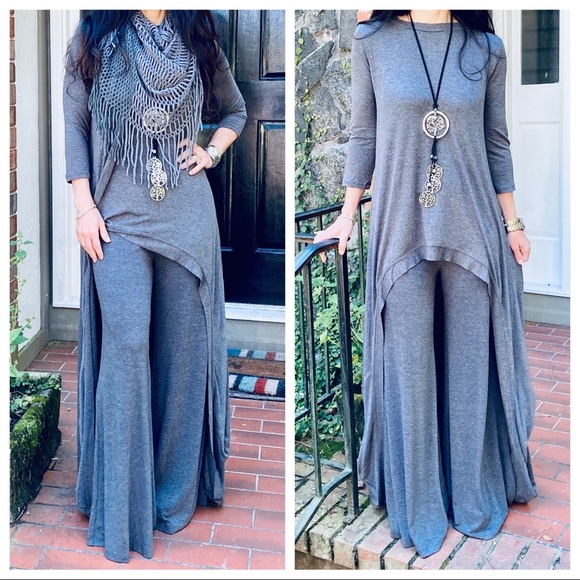 ShopEvelynne Dresses & Skirts - ✨LAST✨Best high low Charcoal grey tunic dress
